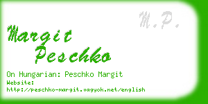 margit peschko business card